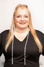 Load image into Gallery viewer, SCARFed for Attention - Silver Paparazzi Accessories