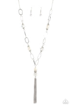 Load image into Gallery viewer, Taken with Tassels - White Paparazzi Accessories