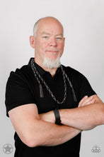 Load image into Gallery viewer, SCARFed for Attention - Gunmetal Paparazzi Accessories