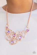 Load image into Gallery viewer, Warp Speed - Rose Gold Necklace Paparazzi Accessories