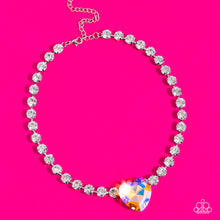 Load image into Gallery viewer, Heart in My Throat - Orange Paparazzi Accessories