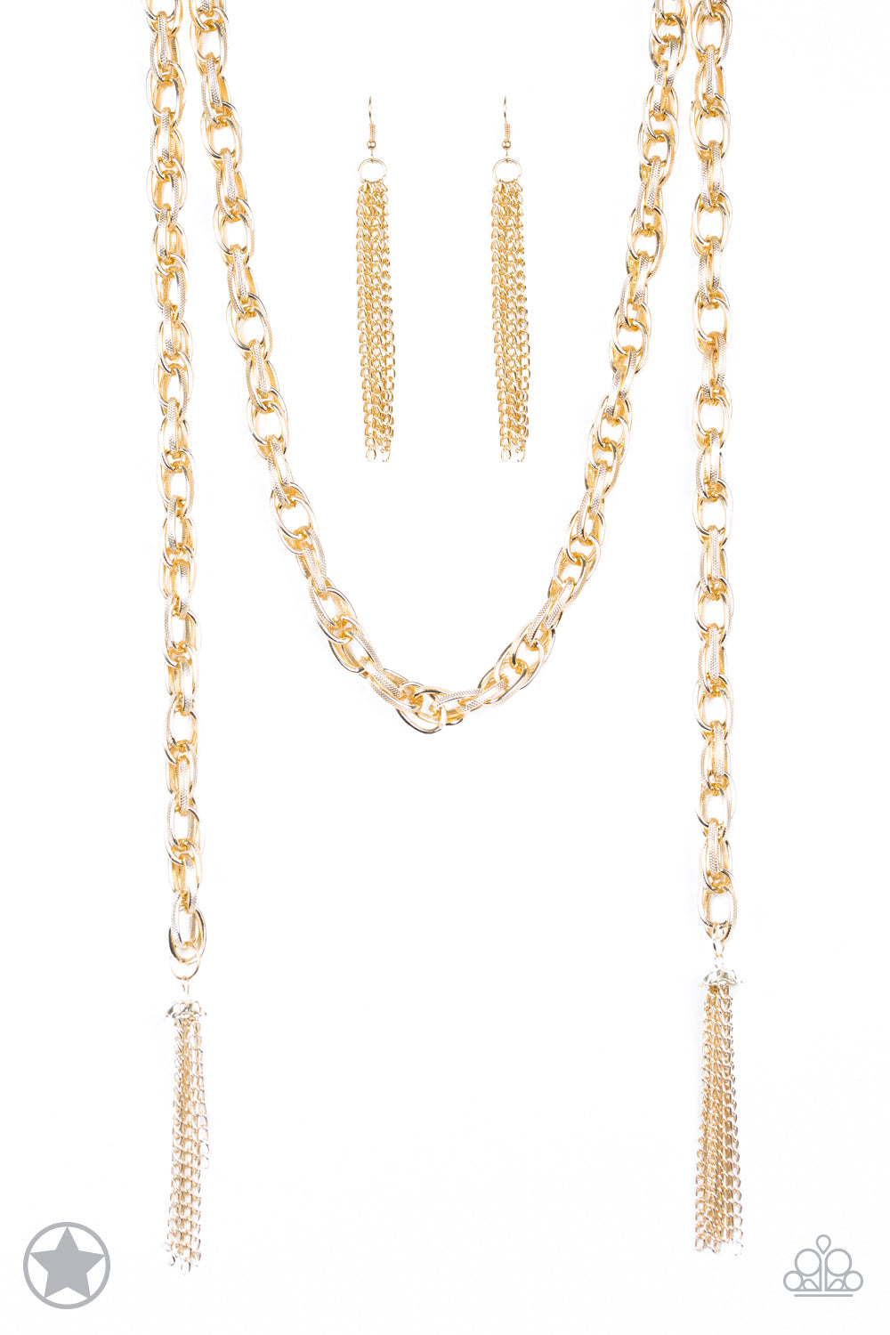 SCARFed for Attention - Gold Paparazzi Accessories