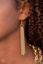 Load image into Gallery viewer, SCARFed for Attention - Gold Paparazzi Accessories
