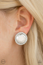 Load image into Gallery viewer, Paparazzi Accessories - Positively Princess - White Clip-On
