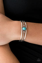 Load image into Gallery viewer, Borderline Borderland - Blue Paparazzi Accessories
