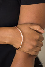Load image into Gallery viewer, Awesomely Asymmetrical - Rose Gold Paparazzi Accessories
