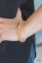 Load image into Gallery viewer, Hello Beautiful - Gold Paparazzi Accessories
