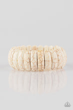 Load image into Gallery viewer, Peacefully Primal - White Paparazzi Accessories
