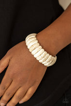 Load image into Gallery viewer, Peacefully Primal - White Paparazzi Accessories
