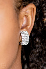 Load image into Gallery viewer, Hollywood Hotshot - White Clip-On Paparazzi Accessories
