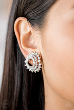 Load image into Gallery viewer, Buckingham Beauty - White Clip-On Paparazzi Accessories
