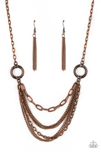 Load image into Gallery viewer, CHAINS of Command - Copper Paparazzi Accessories
