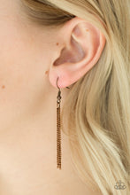 Load image into Gallery viewer, CHAINS of Command - Copper Paparazzi Accessories
