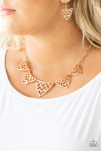 Load image into Gallery viewer, Welcome To The Lions Den - Gold Paparazzi Accessories
