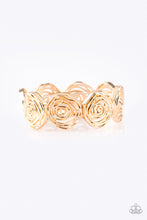 Load image into Gallery viewer, Beat Around The ROSEBUSH - Gold Paparazzi Accessories
