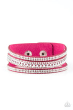 Load image into Gallery viewer, Rollin In Rhinestones - Pink Paparazzi Accessories
