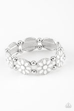 Load image into Gallery viewer, Dancing Dahlias - White Paparazzi Accessories
