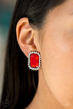 Load image into Gallery viewer, Downtown Dapper - Red Clip-On Paparazzi Accessories
