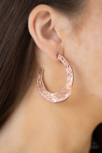 Load image into Gallery viewer, The HOOP Up - Copper Paparazzi Accessories
