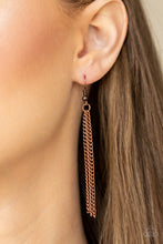 Load image into Gallery viewer, Totally Worth The TASSEL - Copper Paparazzi Accessories
