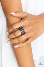 Load image into Gallery viewer, Rough Around The Edges - Black Paparazzi Accessories
