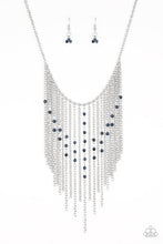 Load image into Gallery viewer, First Class Fringe - Blue Paparazzi Accessories
