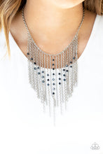 Load image into Gallery viewer, First Class Fringe - Blue Paparazzi Accessories
