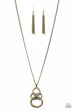 Load image into Gallery viewer, Courageous Contour - Brass Paparazzi Accessories
