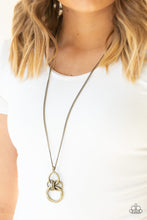 Load image into Gallery viewer, Courageous Contour - Brass Paparazzi Accessories
