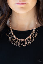 Load image into Gallery viewer, Fringe Finale - Rose Gold Paparazzi Accessories
