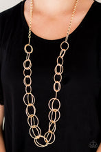 Load image into Gallery viewer, Elegantly Ensnared - Gold Paparazzi Accessories
