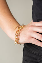 Load image into Gallery viewer, Noise Control - Gold Paparazzi Accessories

