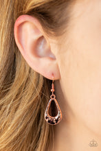 Load image into Gallery viewer, Teardrop Envy - Copper Paparazzi Accessories
