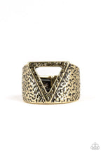 Load image into Gallery viewer, Triathlon - Brass Paparazzi Accessories
