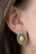 Load image into Gallery viewer, Paparazzi Accessories - Stone Tiki - Yellow
