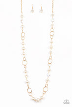 Load image into Gallery viewer, Prized Pearls - Gold Paparazzi Accessories
