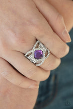 Load image into Gallery viewer, Triple Crown Twinkle - Purple Paparazzi Accessories
