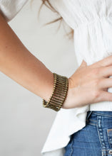 Load image into Gallery viewer, Rustic Rebellion - Brass Paparazzi Accessories
