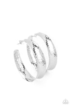 Load image into Gallery viewer, Fearlessly Flared - Silver Paparazzi Accessories
