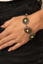 Load image into Gallery viewer, Mojave Mandalas - Yellow Paparazzi Accessories
