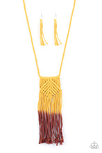 Load image into Gallery viewer, Look At MACRAME Now - Yellow Paparazzi Accessories
