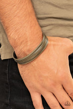 Load image into Gallery viewer, METALHEAD Over Heels - Brass Paparazzi Accessories
