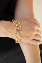 Load image into Gallery viewer, Brilliantly Beaming - Gold Paparazzi Accessories
