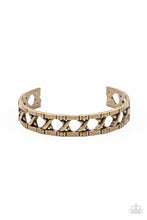 Load image into Gallery viewer, In Over Your METALHEAD - Brass Paparazzi Accessories
