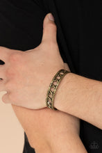 Load image into Gallery viewer, In Over Your METALHEAD - Brass Paparazzi Accessories
