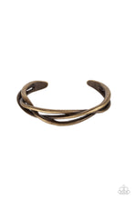 Load image into Gallery viewer, PLAIT Tectonics - Brass Paparazzi Accessories
