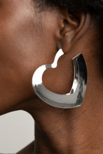 Load image into Gallery viewer, Heart-Racing Radiance - Silver Paparazzi Accessories
