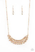 Load image into Gallery viewer, Flight of FANCINESS - Gold Paparazzi Accessories
