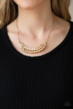 Load image into Gallery viewer, Flight of FANCINESS - Gold Paparazzi Accessories
