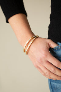 A Show of FIERCE - Gold Paparazzi Accessories